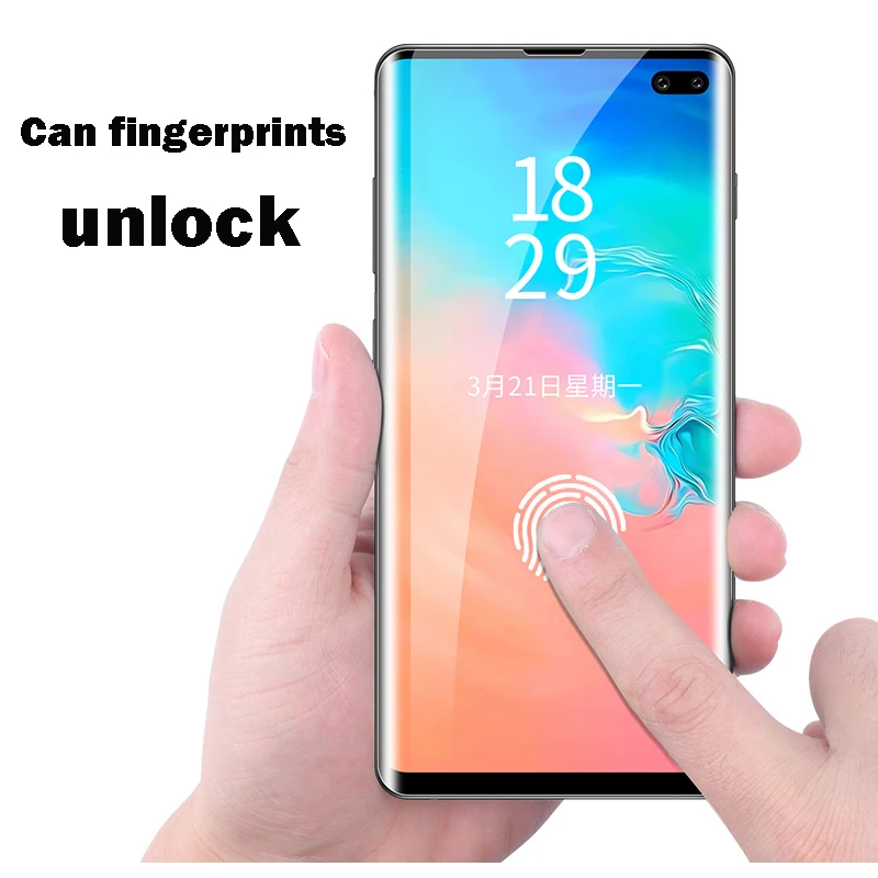 УФ жидкий Полный Клей протектор экрана для samsung Galaxy S10 S9 S8 Plus Lite для samsung Note 10 8 9 S7 Edge Закаленное стекло пленка