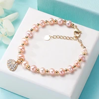 the manufacturer directly provides freshwater pearl color shell bracelet design style valentines day gift hand jewelry