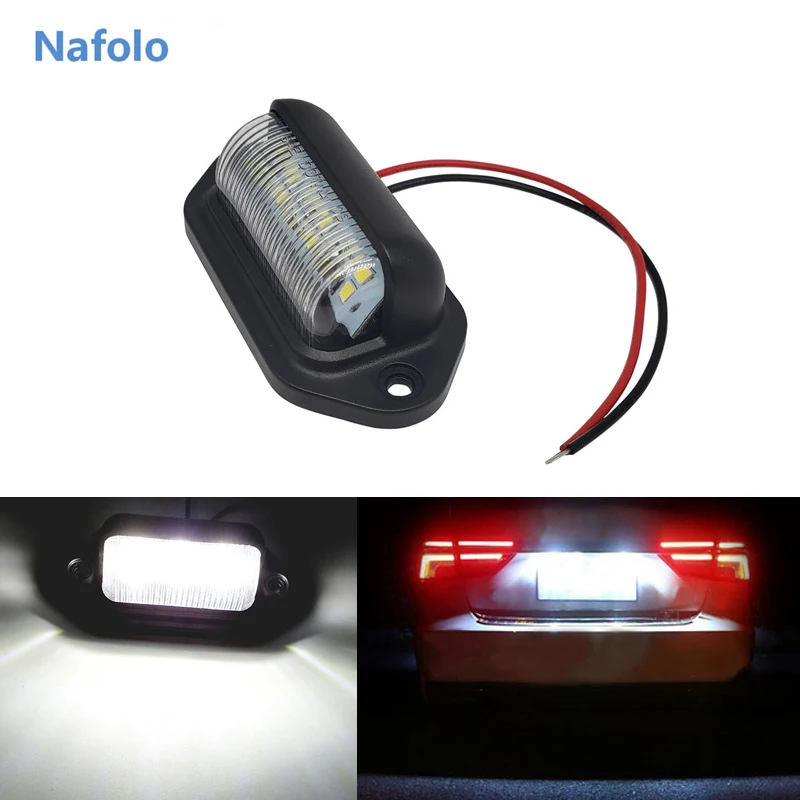 12v автомобильный номерной знак светильник 6LED внешние светильники для машине