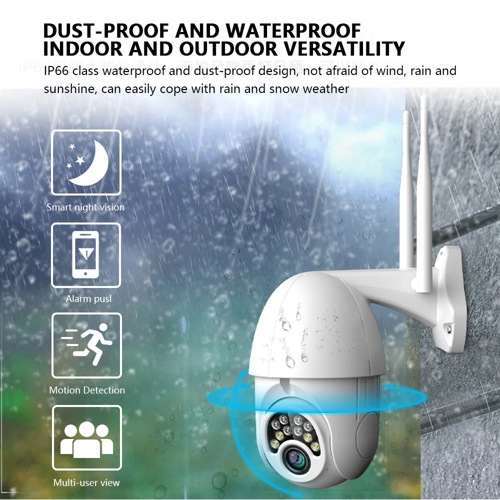 PODOFO WiFi PTZ IP камера 1080P HD беспроводная безопасности Inqmega наблюдения