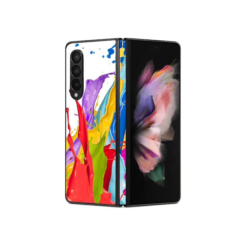 Цветная 3D наклейка на телефон с защитой от царапин для SAMSUNG Galaxy Z складная задняя