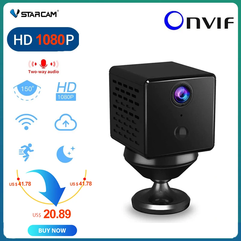 Vstarcam CB73 мини IP Камера Батарея встроенный 150 градусов Широкий формат Ночное