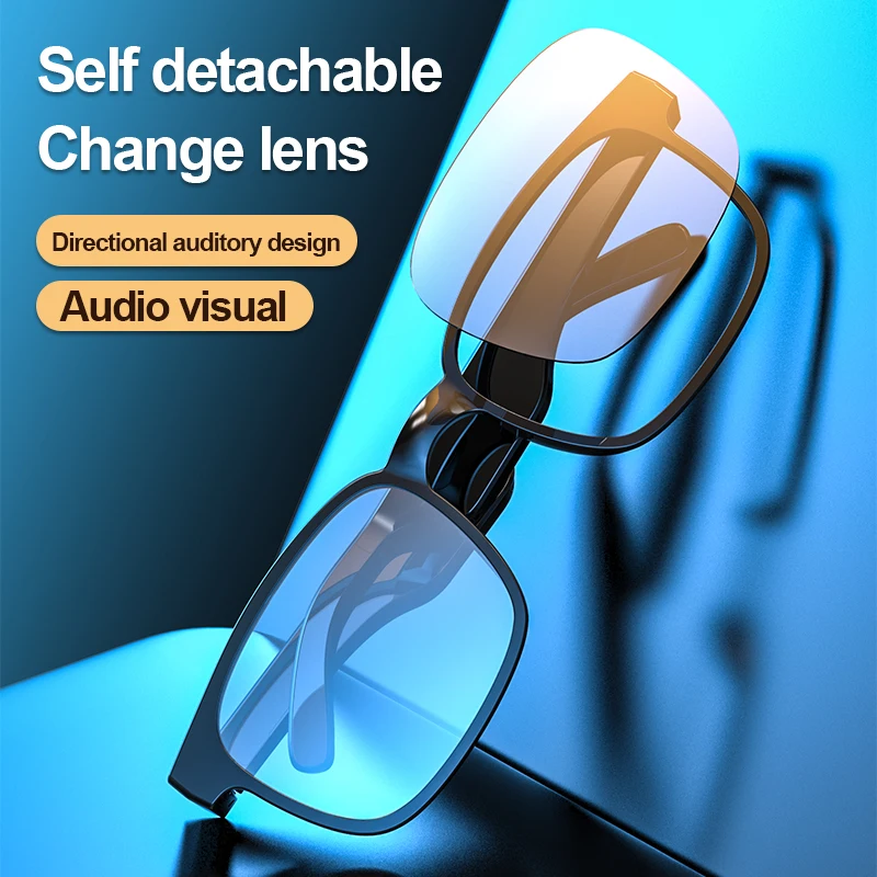 

2021 Bluetooth 5.0 Headphones Smart Glasses Outdoor Sport Waterproof Sunglasses Glasses Hands-Free Calling Music Audio Headset