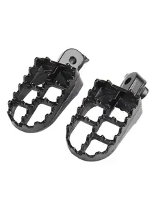 BLACK FAST FOOT PEG FOOTREST PEDALS ASSEMBLY FOOTPEGS FOR YAMAHA PEEWEE 50 PY50