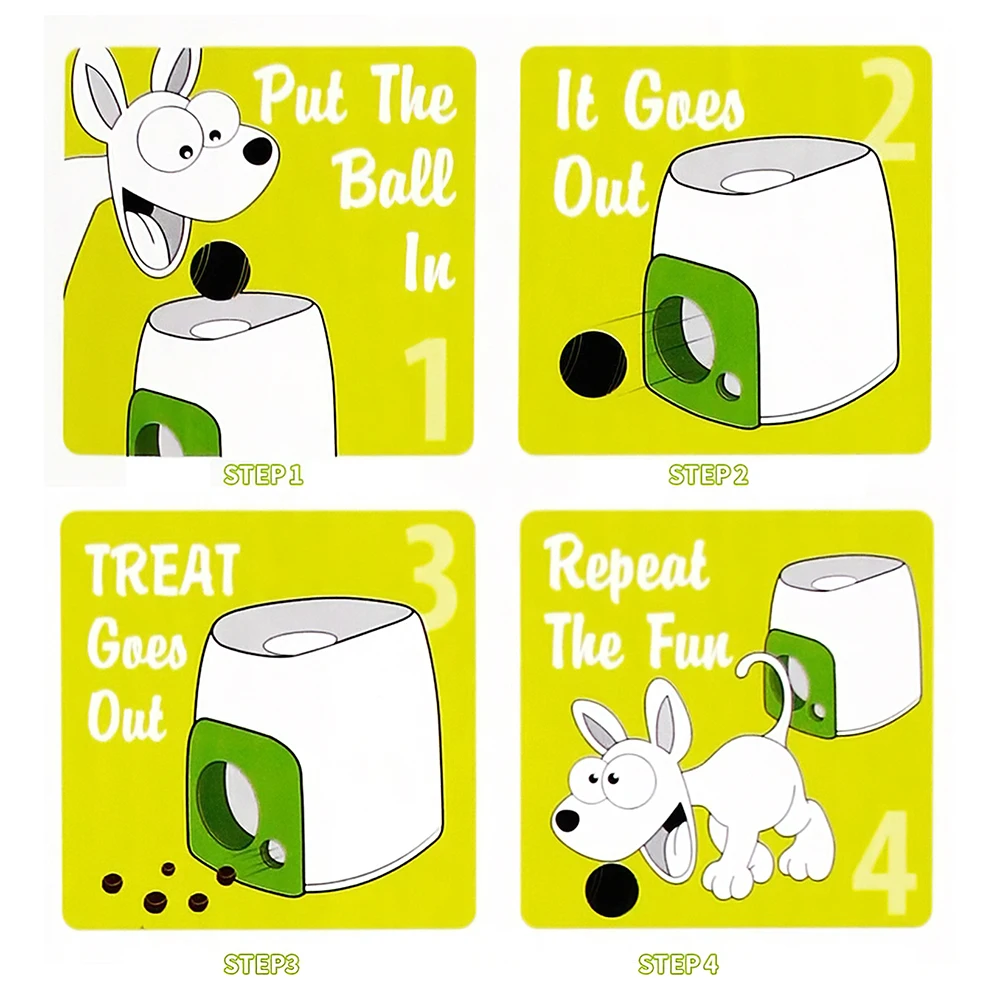 

Pet Interactive Toy Pet Dog Tennis Ball Machine AutomaticTreat Food Reward Dog Training Machine