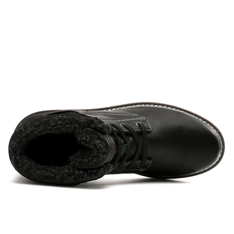 2019 г. Зимние теплые мужские ботинки зимние водонепроницаемые ботильоны сапоги