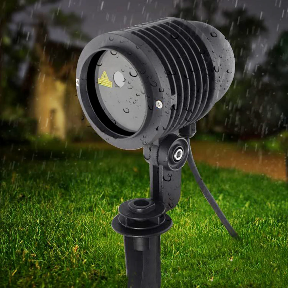 RGB лазерный проектор 24 больших шаблона уличный светильник для сада