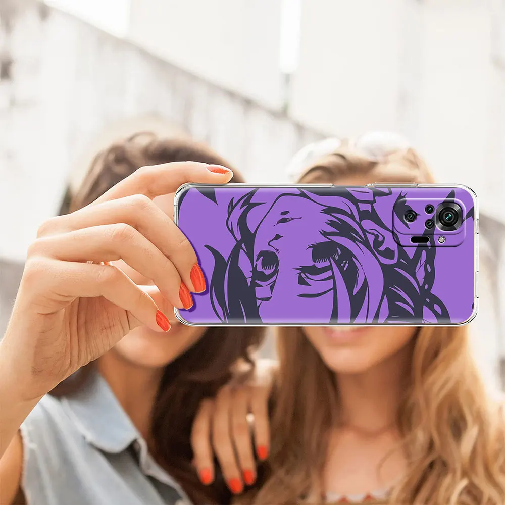 clear case for xiaomi redmi note 10 9 8 pro 9s 10s 7 k40 9a 8t 9c 9t 8a silicone phone cover soft shell anime demon slayer funda free global shipping