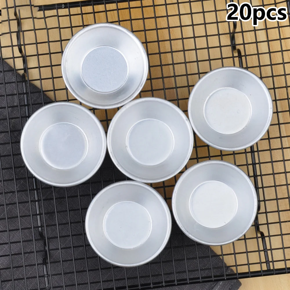 

Baking Tool Mold Aluminum alloy Universal 20pcs Non-Stick Egg Tart Cake