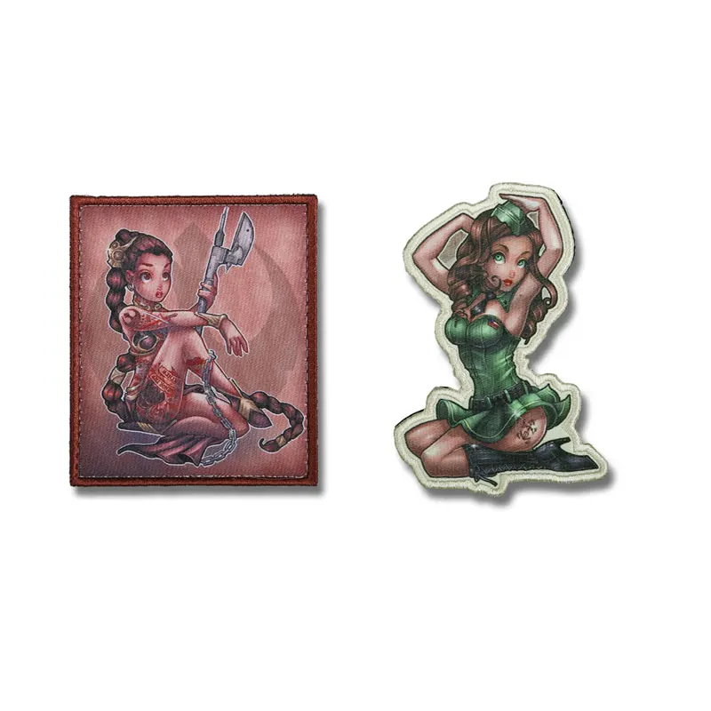 2 шт./компл. военные нашивки военно морской Женская Морячка Тактический значков