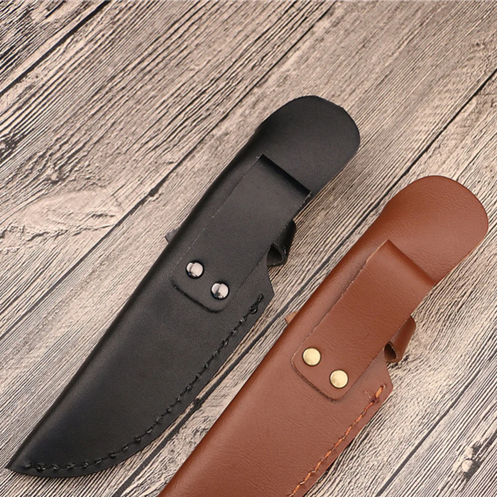 22 см Кожа Защита для ножа Портативный Кухня нож Покрытие оболочки (черный)|Блоки и