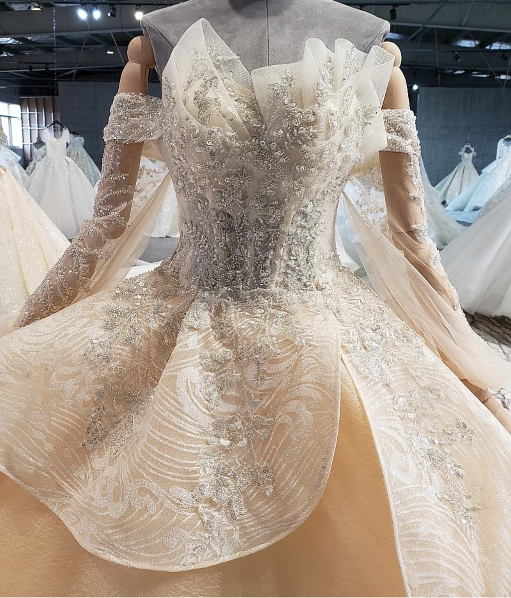 Специальные свадебные платья с открытыми плечами שמלlace кружево сзади ручной