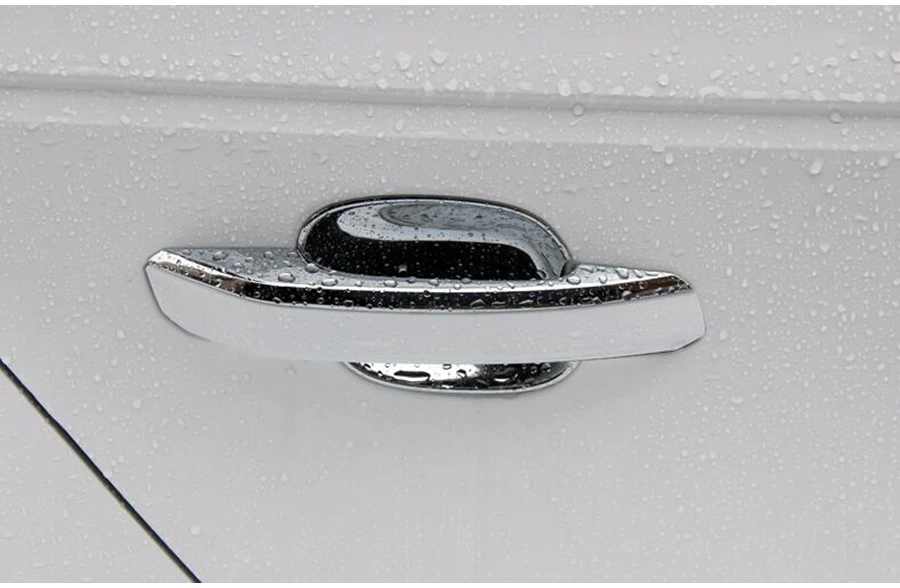 Яркая серебристая боковая дверная ручка Чаша с ручкой панель формовочная крышка