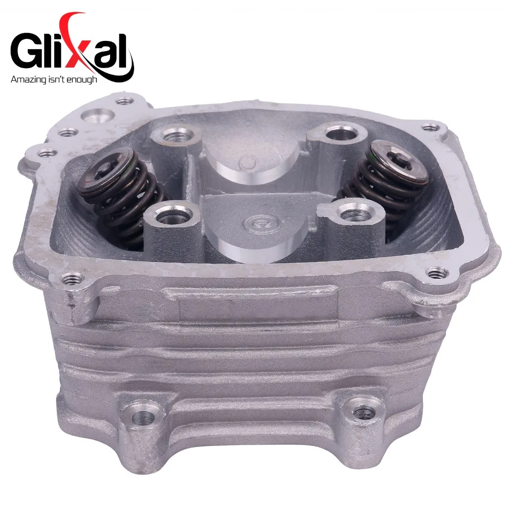 Фото Glixal GY6 125cc китайский скутер двигатель 52,4 мм EGR головка цилиндра в сборе с клапанами для 4T 152QMI ATV Go Kart Багги мопед Quad №4