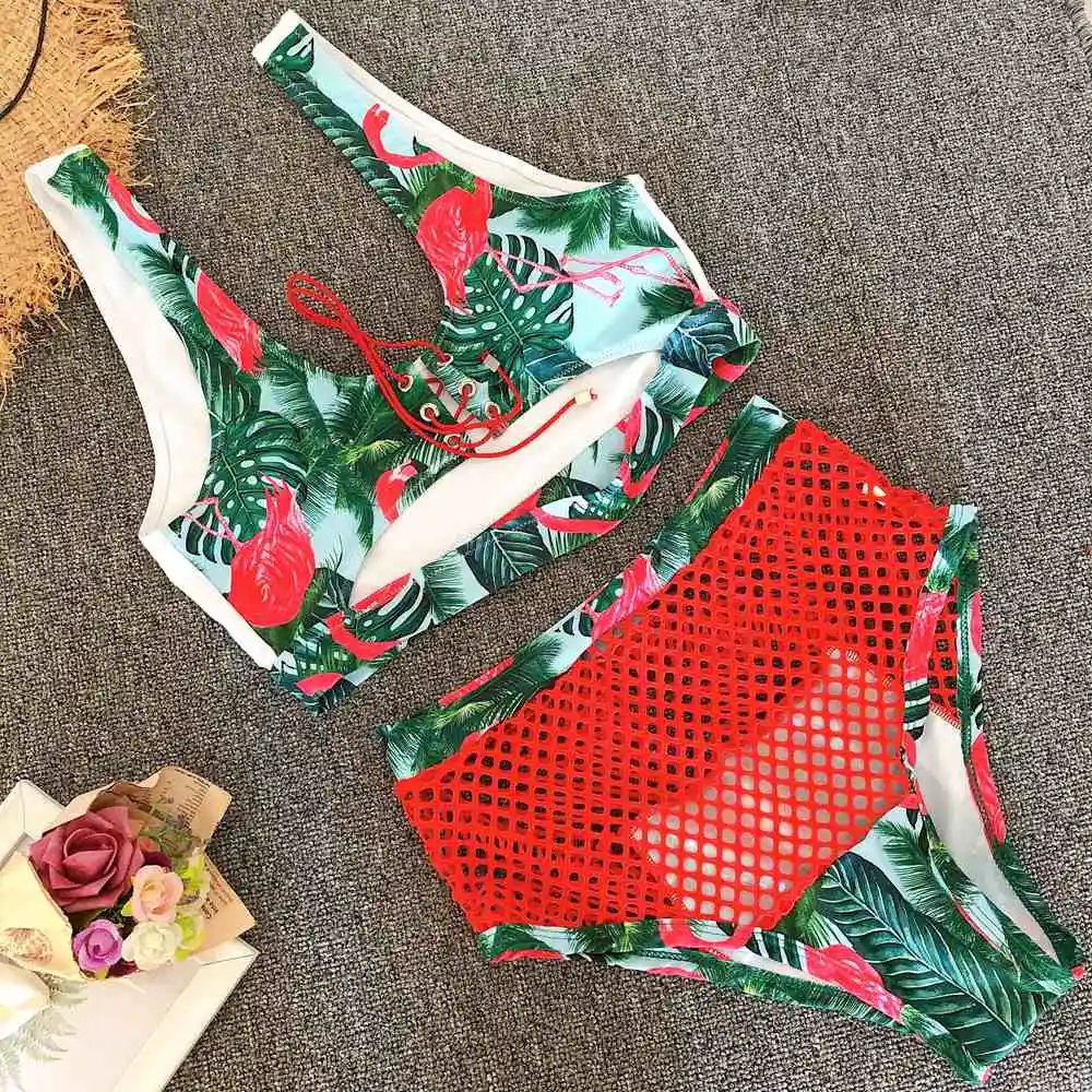 2020 купальник с высокой талией пуш ап сексуальные стринги бикини набор