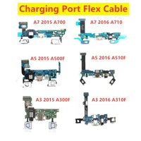 for samsung galaxy a3 a300f a5 2015 2016 sm a510f a500f a7 a700f usb charging flex cable with microphone charger port ribbon