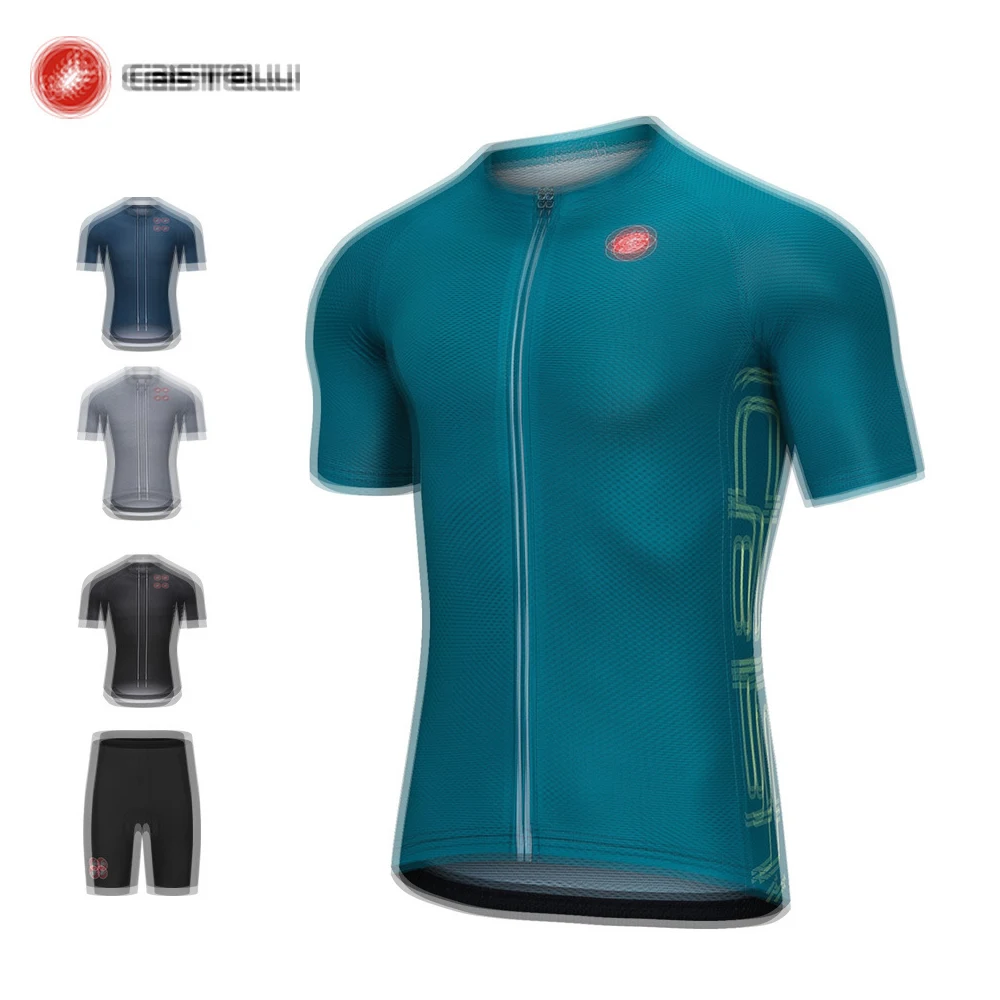 

2021 CAS pscownlg-h2 men's summer cycling suit mountain speed dry short sleeve suit