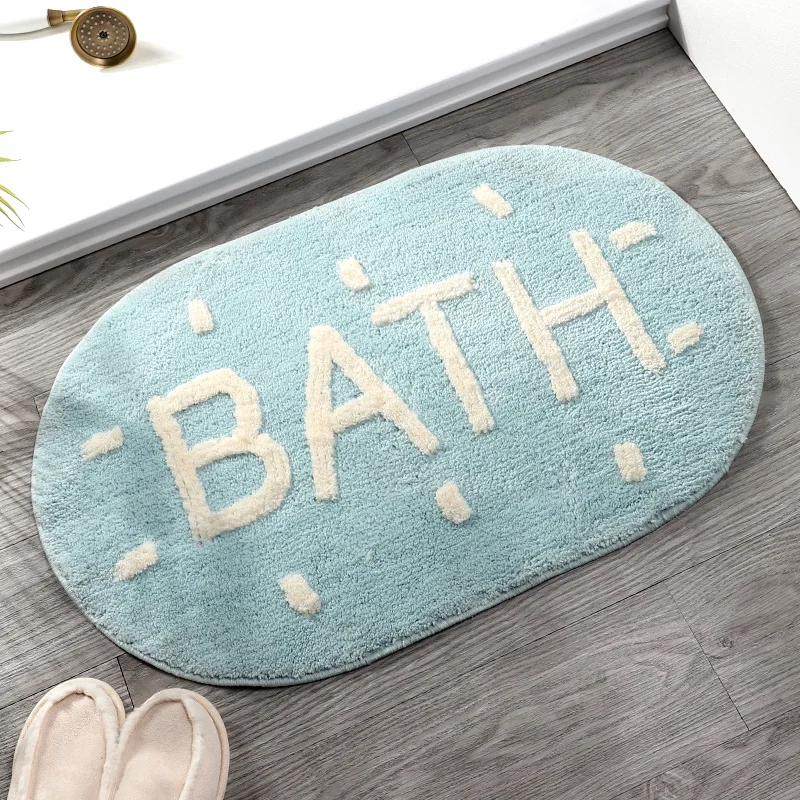 

Letter Design Non- Slip Foot Mat Hallway Porch Area Rug for Home Livingroom Door Mats Suck Water Bath Carpet WF1022