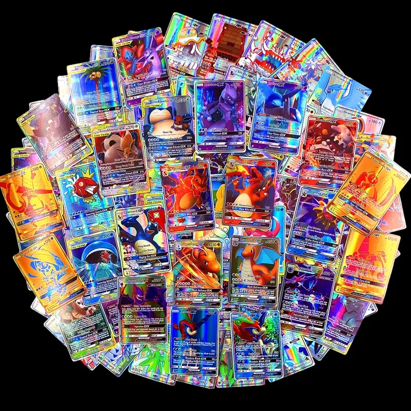 300 шт. 60 блестящие карты Pokemon Cartes GX 100 шт.|Коллекционные игральные карты| |