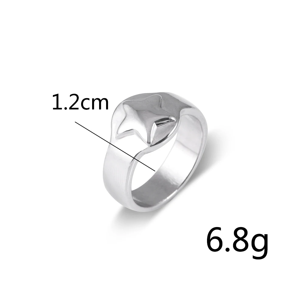 

Anime Shaman King Ring Yoh Asakura Five Pointed Star Metal Ring Men Women Cosplay Props Jewelry Accessory