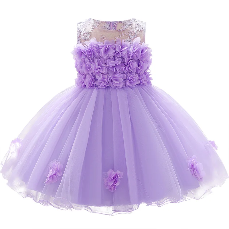 Платье для маленьких девочек с вышивкой и бантом 0-от 24 мес. до 1 лет Одежда платье