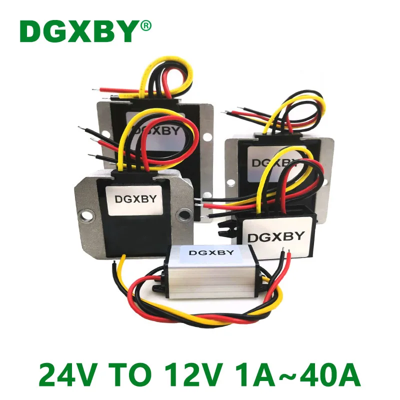 

DGXBY 24V to 12V 1A 3A 5A 8A 10A 20A 30A 40A DC DC converter step-down 15-40V to 12V step-down voltage transformer CE RoHS