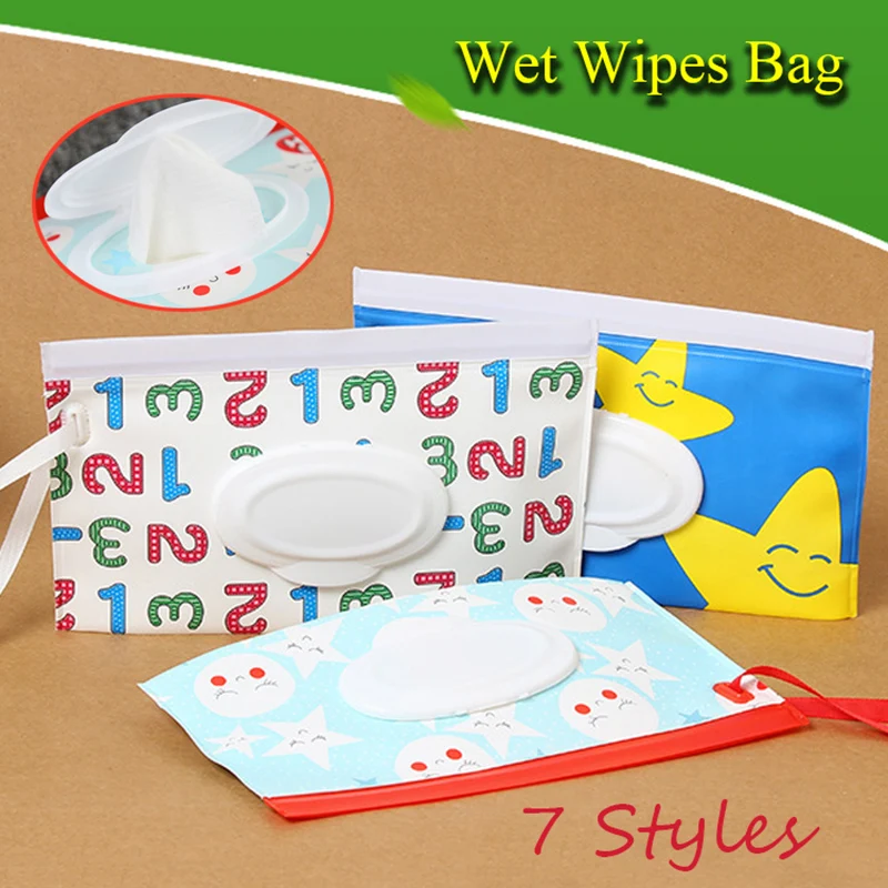 Легко носить с собой влажные салфетки сумка защелкивающийся ремешок раскладушка