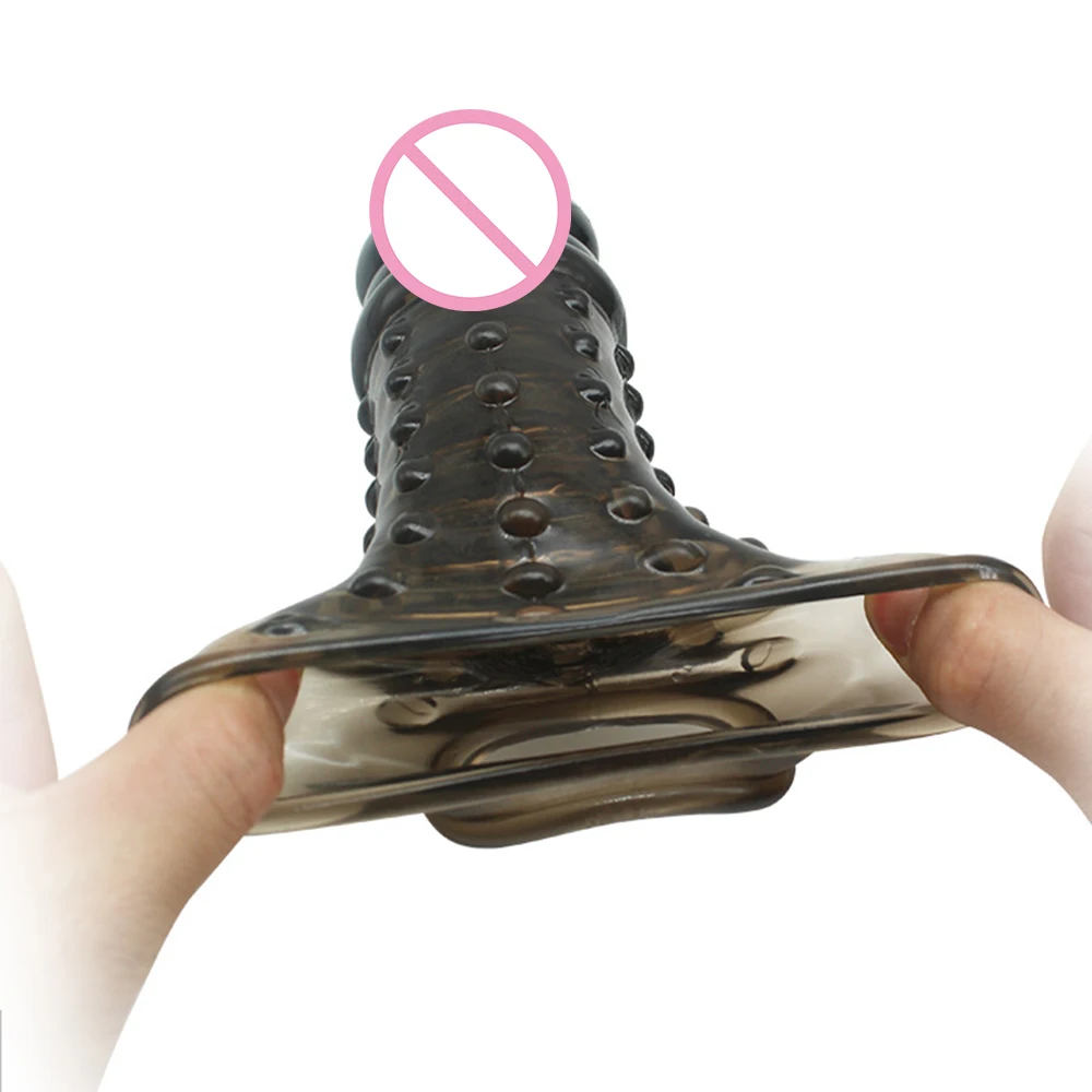 Enlargement Cock Ring Penis Reusable Condom With Soft Spikes For Extender Condoms Intimate Goods Male Sex Toys | Красота и здоровье