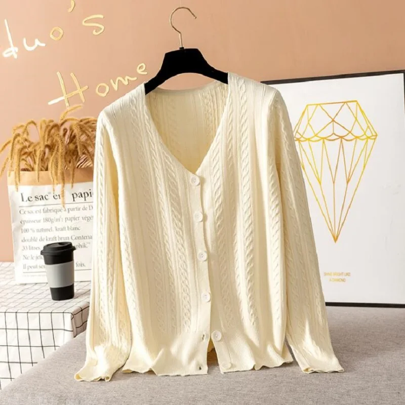 

Повседневный свободный женский кардиган, свитер с круглым вырезом, женский свитер в полоску оверсайз, пальто, однобортный жакет в полоску, н...