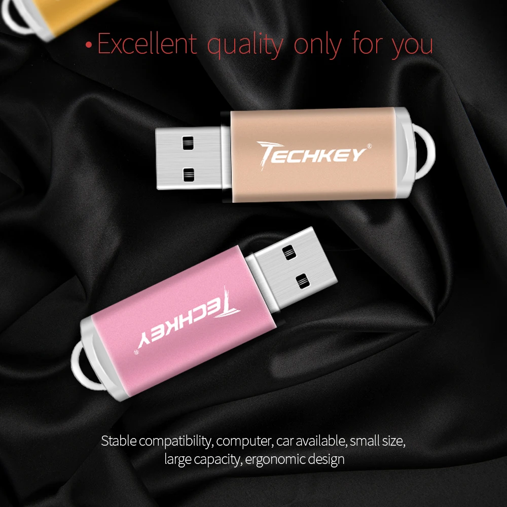 Techkey usb falsh drive 16 ГБ 32 ГБ 8 ГБ 4 ГБ флешка usb2.0 memory stick реальная емкость usb pen drive флешка usb cle
