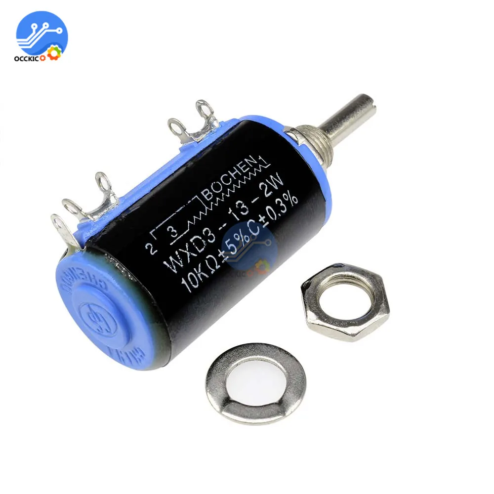 WXD3 13 2W 10K ohm многооборотный проволочный потенциометр регулируемый резистор|resistor