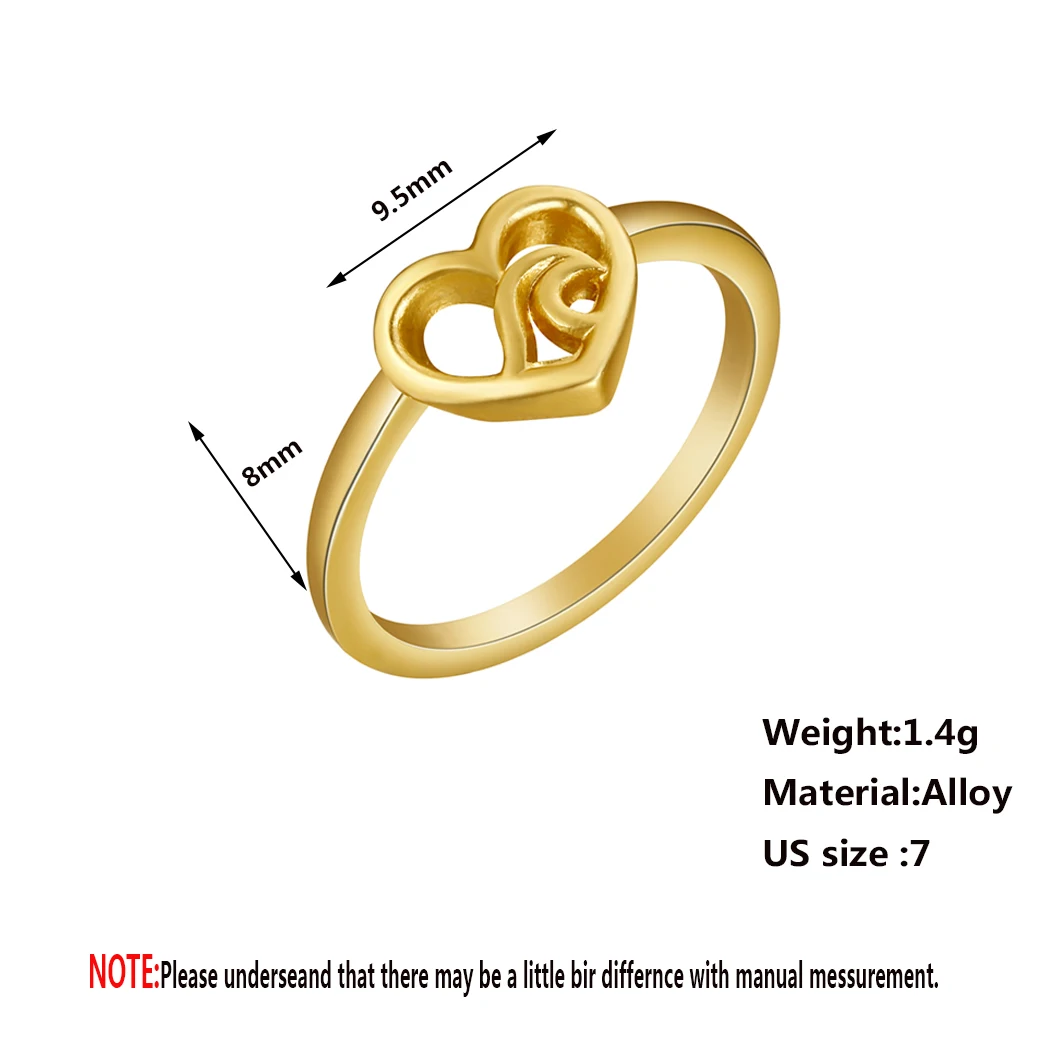 Cxwind модные волнистые обручальные кольца в форме сердца женские стиле бохо
