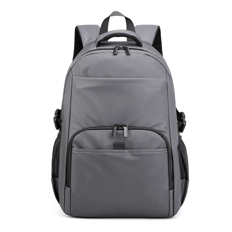 

Soft Nylon Backpack Men Large Capacity Leisure School Bags for Teenage Boys Bagpack Black