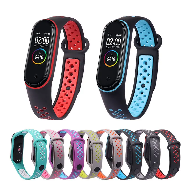 

Strap For Xiaomi Mi Band 6 5, Silicone Anti-Sweat Replacement Wrist Strap For Miband 3 4, Sports Bracelet Wristband Accessories