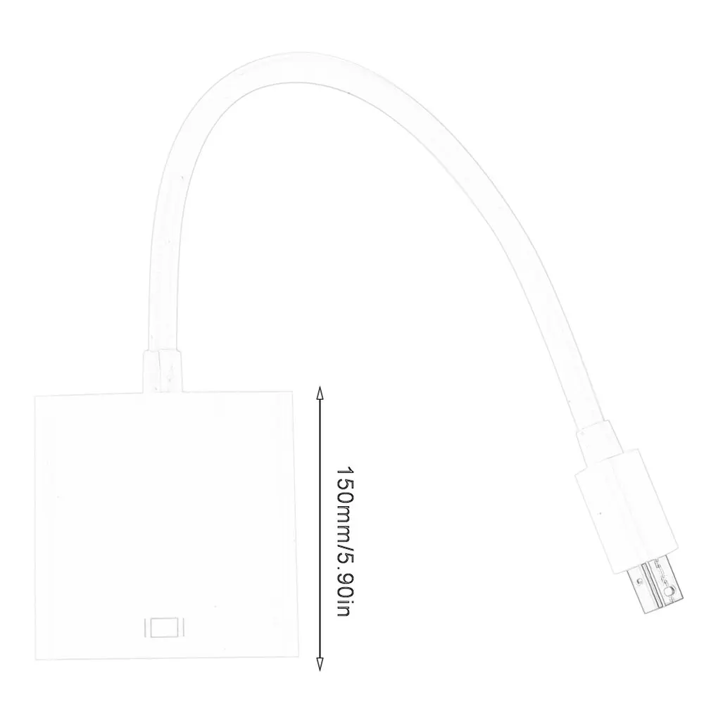 Mini DP к HDMI адаптер M/F Thunderbolt DisplayPort кабель для MacBook Pro Air iMac 1080p проектор N020 |