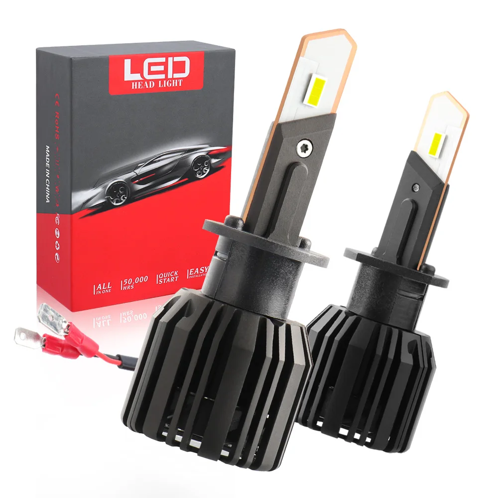 

2 шт., Автомобильные светодиодные лампы H7 H1 H4 H11 9006/HB4 6000 лм 12 В 24 В