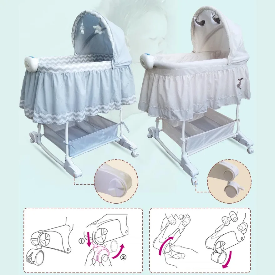 Колыбель для новорожденных колыбель принцессы детская кроватка с 4