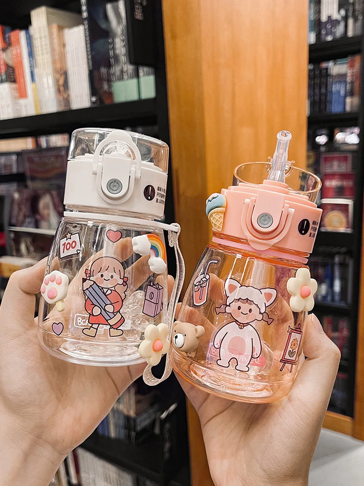 

Высококачественная чашка для воды, женская летняя сетчатая красная стильная портативная простая пластиковая милая маленькая детская чашк...