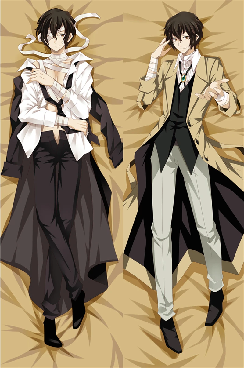 

Anime Bungo Stray Dogs Dazai Osamu Cosplay Dakimakura Pillow Case Hugging Body Prop Pillow Cushion Cover Cute Xmas Gifts