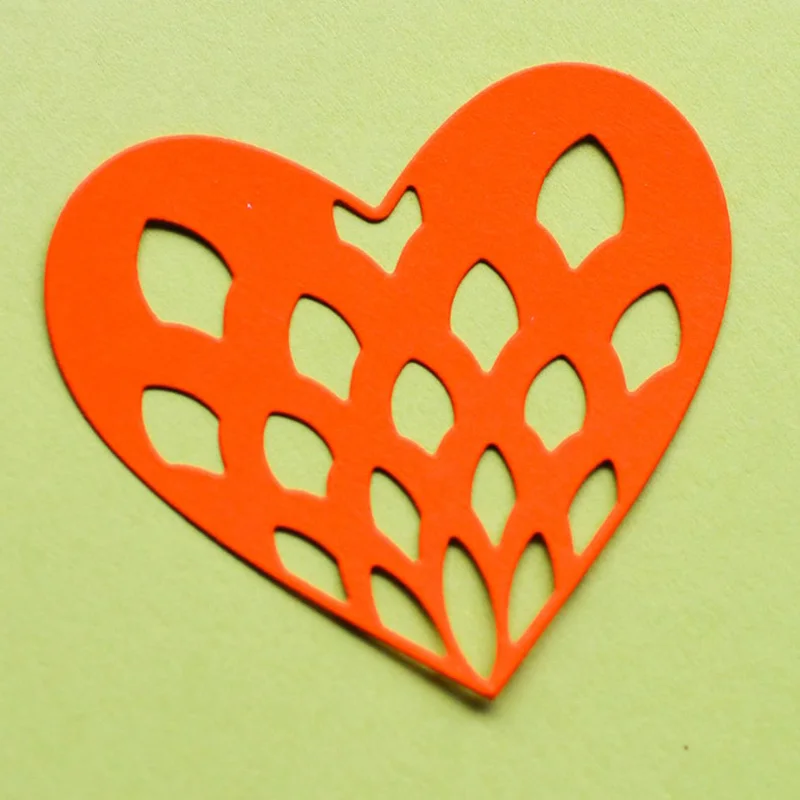 Набор металлических вырубных штампов в форме лепестков и сердца ремесло на День