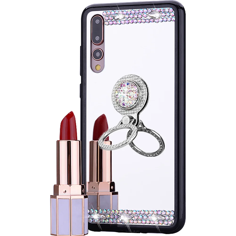 Зеркальный силиконовый чехол для Huawei Y7p Y8p Y6 Y7 2019 Y9 Prime P30 P40 P20 lite Mate 20 Pro Honor 9X 8X 8A 9A |