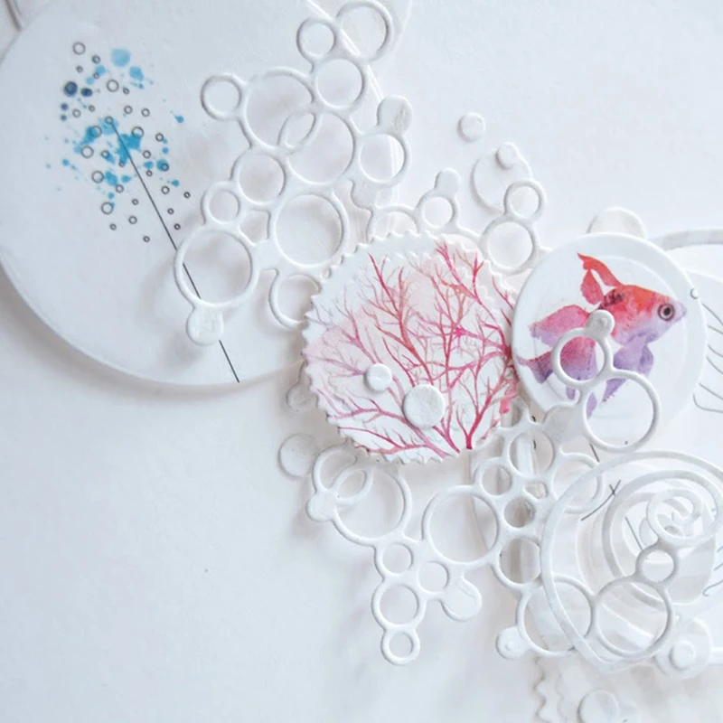 1 шт. круглые геометрические металлические режущие штампы трафарет для