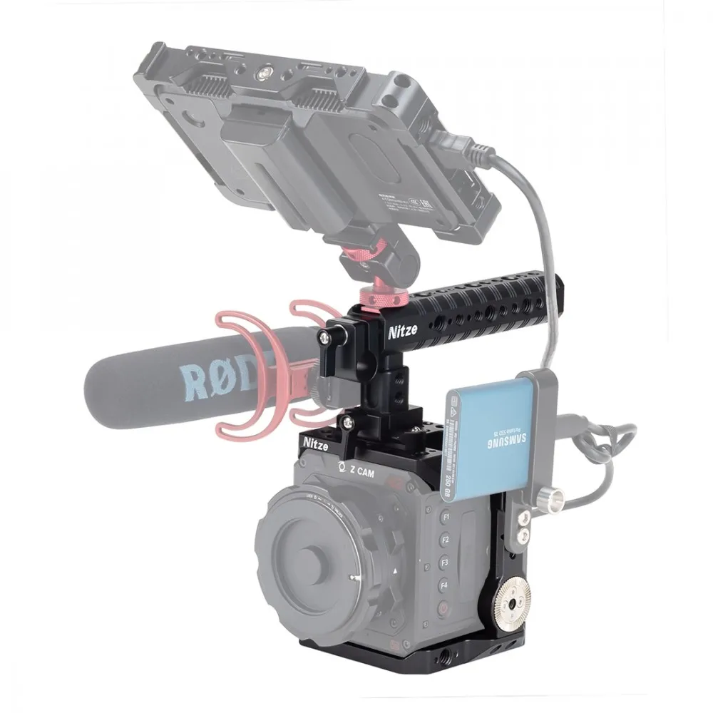 Комплект Nitze Cage для Z Cam E2 с зажимами кабеля HDMI и USB ручкой PA14 NATO CAM E2-M4/S6/F6/F8 |