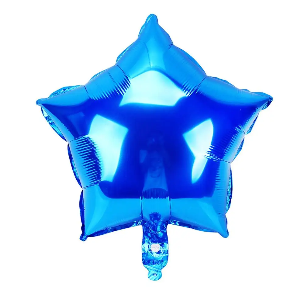 blue star 6 шт. Звездный воздушный шар из фольги украшения на день рождения 1-й первый день рождения для маленьких мальчиков и девочек вечерние для детей, для взрослых, для свадьбы, Декор - Цвет: blue star