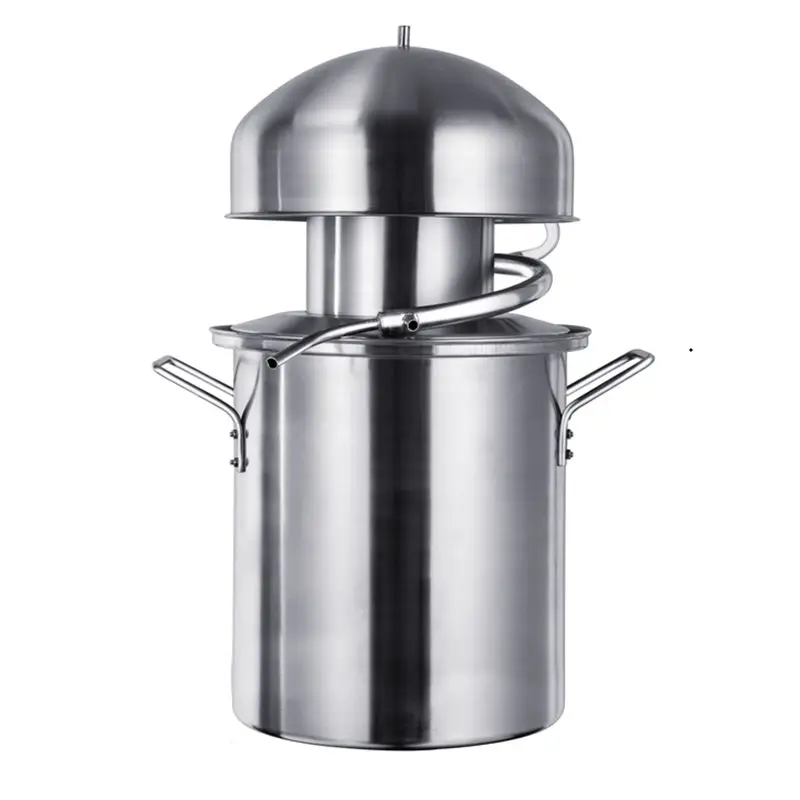 

Free shipping Brewery anti-stick pot distiller steamer Moonshine Still machine pure dew machine 304 stainless steel volume 20L