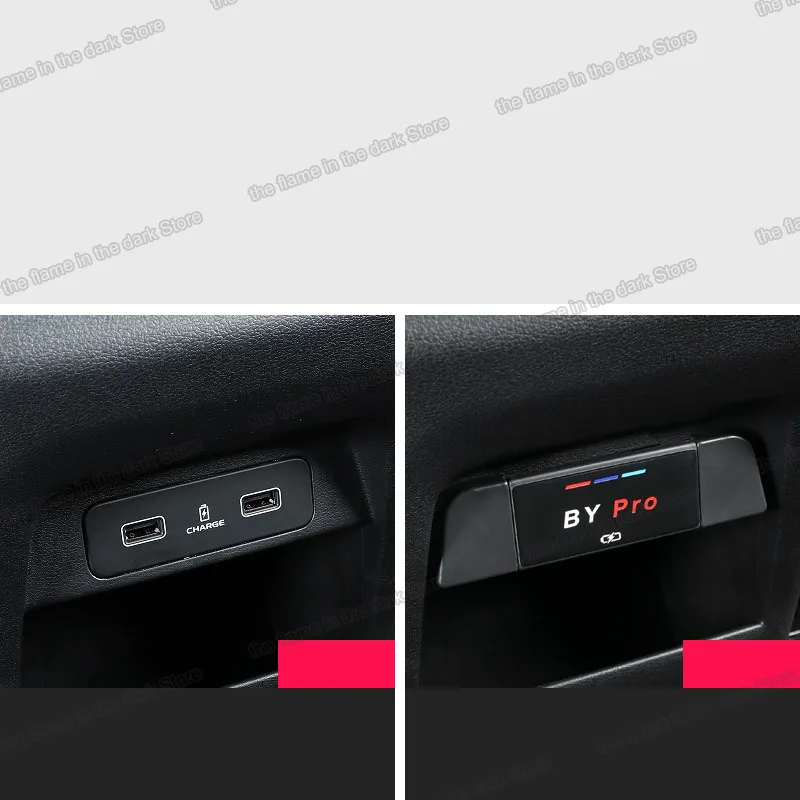 Автомобильная задняя USB-панель Lsrtw2017 Abs для Geely Azkarra Boyue Pro Atlas Emgrand 2020 2021 аксессуары