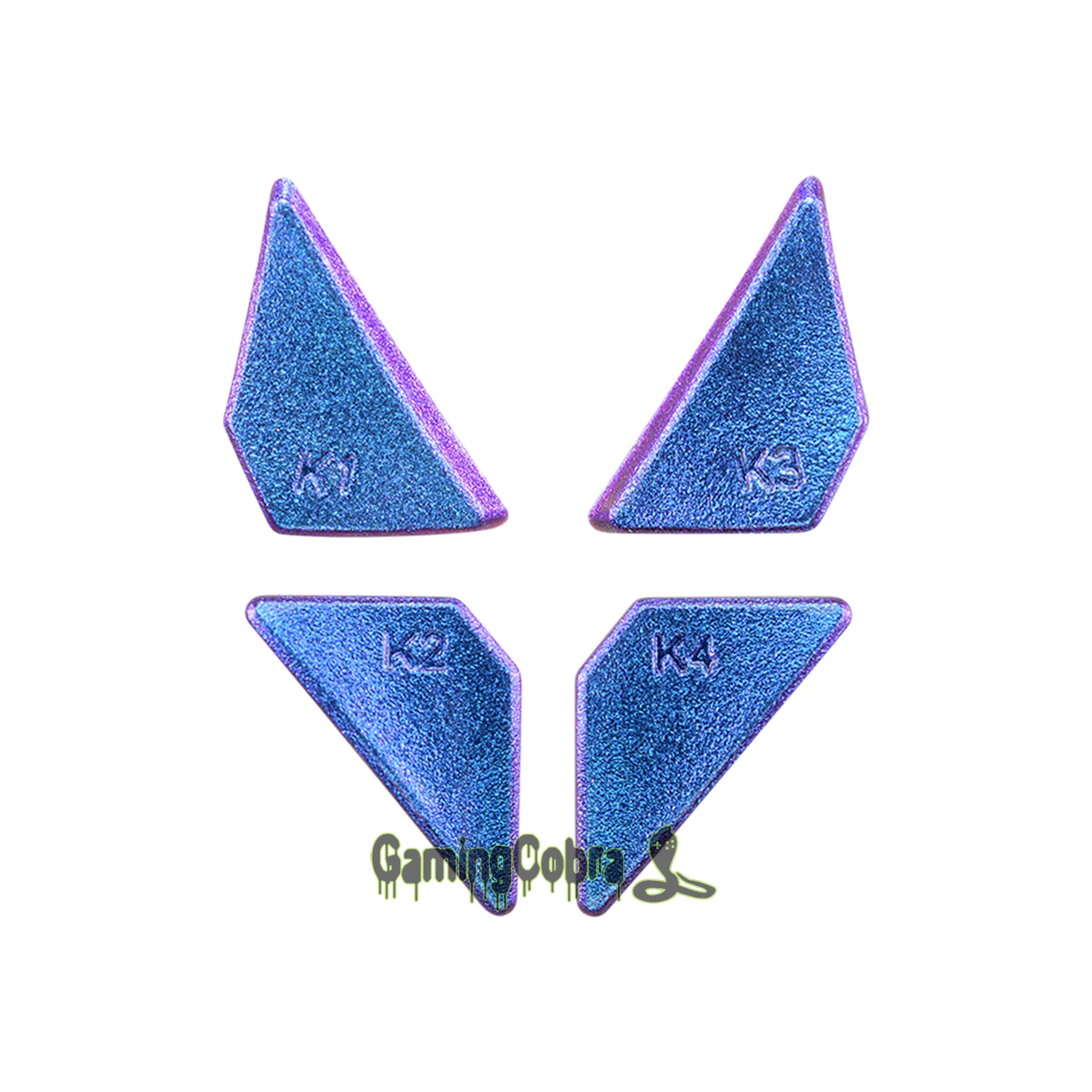 Экстремальные глянцевые пуговицы-хамелеоны фиолетового и синего цвета для