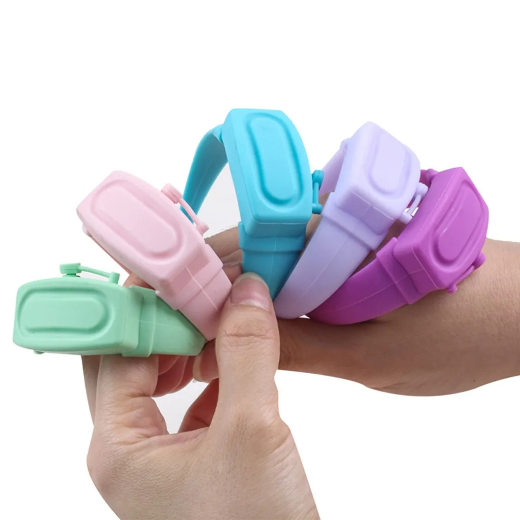 

#30 3pcs Silicone Wristband Hand Dispenser Wearable Hand Dispenser Clean Tool Silicone Hand Wristband Dispenser Pumps Wristbands