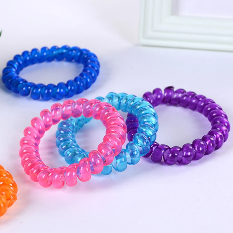 5 шт./лот женский головной убор эластичные резинки для волос не запутываются