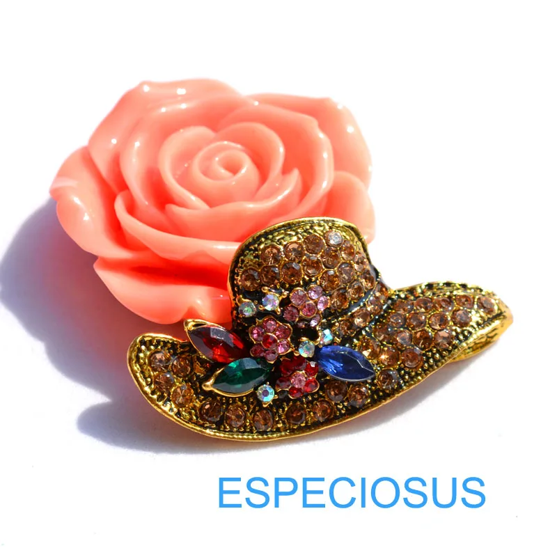 Классические украшения Стразы официальная шляпа Шпилька в виде жирафа с